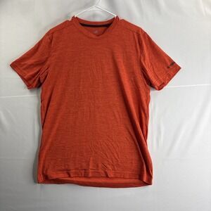 Adidas Terrex Mens Medium Orange Short Sleeve T-Shirt Camping Hiking